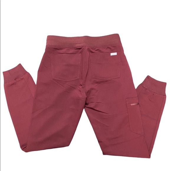 FIGS- Jogger Scrub Pants- Burgundy XS - Picture 3 of 3